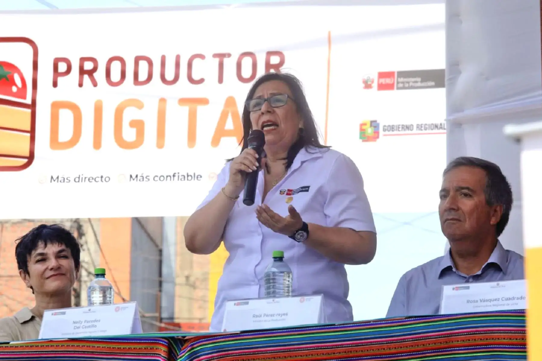 Ministra de Desarrollo Agrario y Riego, Nelly Paredes.