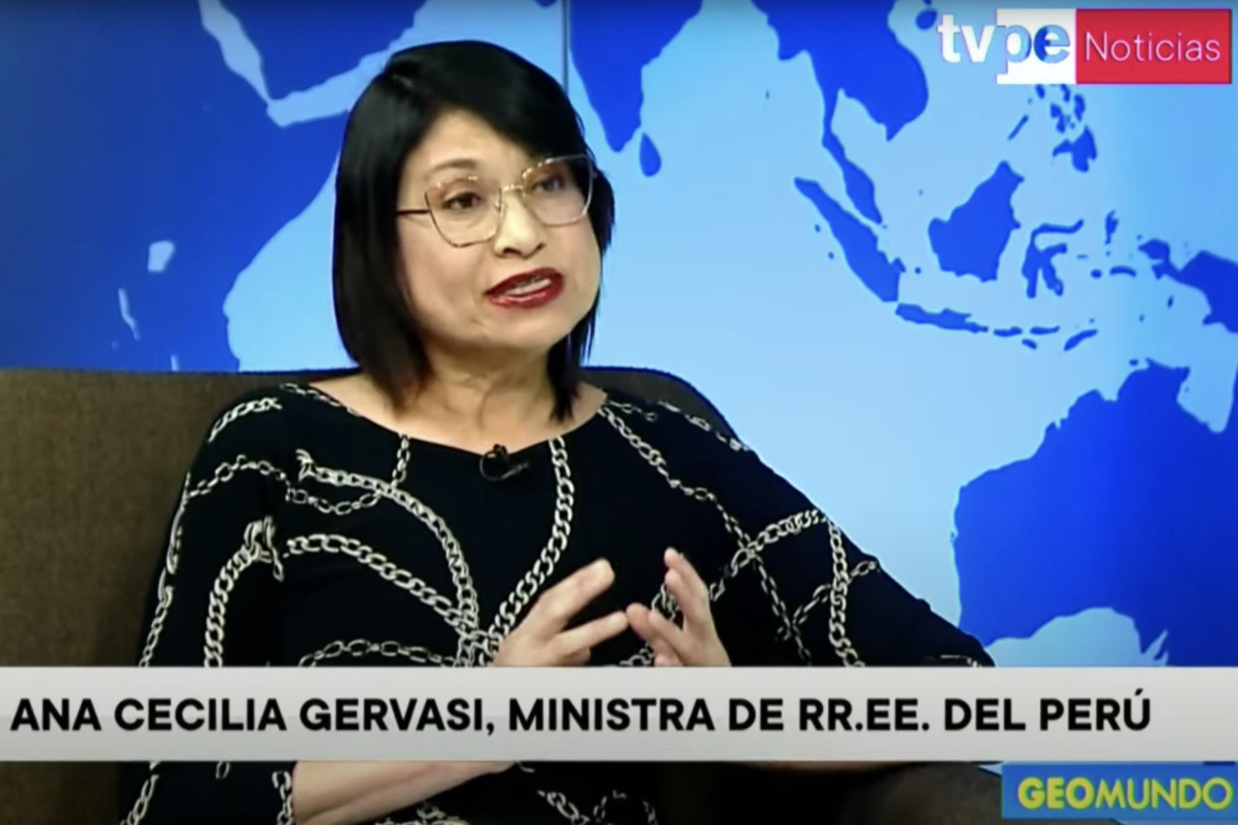 Ministra de Relaciones Exteriores, Ana Cecilia Gervasi. ANDINA/Difusión