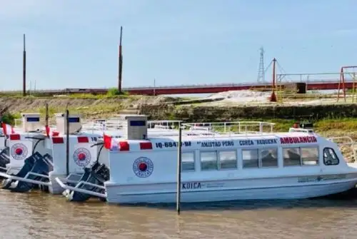 En el marco del Memorándum de Entendimiento suscrito el 20 de noviembre del 2020 entre el Ministerio de Salud (Minsa), el Gobierno Regional (Gore) de Loreto y la Agencia de Cooperación Internacional de Corea (Koica), la región Loreto recibió cinco ambulancias fluviales para reforzar los servicios de urgencias médicas.