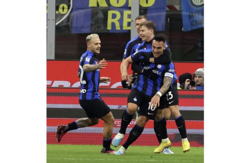 Inter derrota 1 a 0 al Milan por la liga italiana.