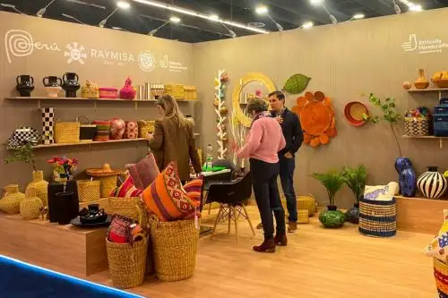 Participación peruana en la feria de artesanía y decoración alemana "Ambiente 2023" una de las más importantes de su rubro en Europa. Foto: Cortesía.