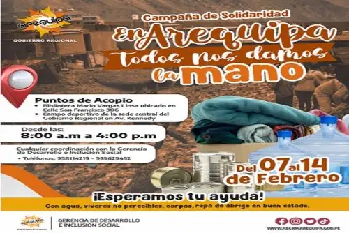Damnificados requieren de ropa de abrigo, alimentos no perecibles y agua, dado que muchos de ellos han quedado con las prendas de vestir que llevaban puesta, debido a que escaparon de los huaicos.