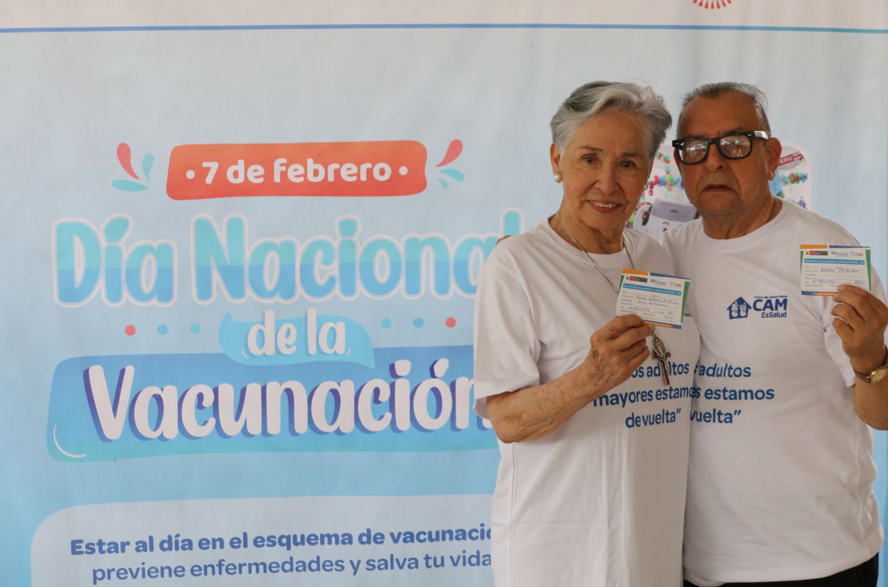 Hoy, martes 7 de febrero, se cumplen dos años de la llegada al Perú de las vacunas contra la COVID-19 y, en el marco de esta celebración, los adultos mayores lo celebraron armando una peña criolla en el Centro Adulto Mayor (CAM) del Seguro Social de Salud (EsSalud) de San Isidro.
Foto: ANDINA/EsSalud