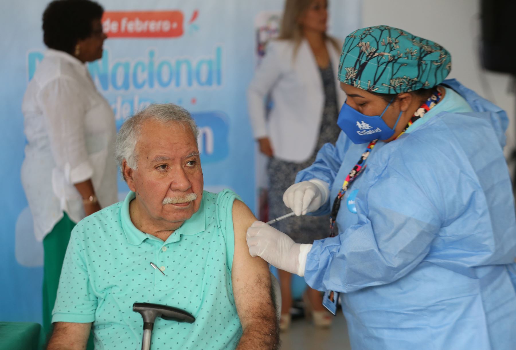 Jornada de vacunación contra la covid-19. Foto: ANDINA/Difusión