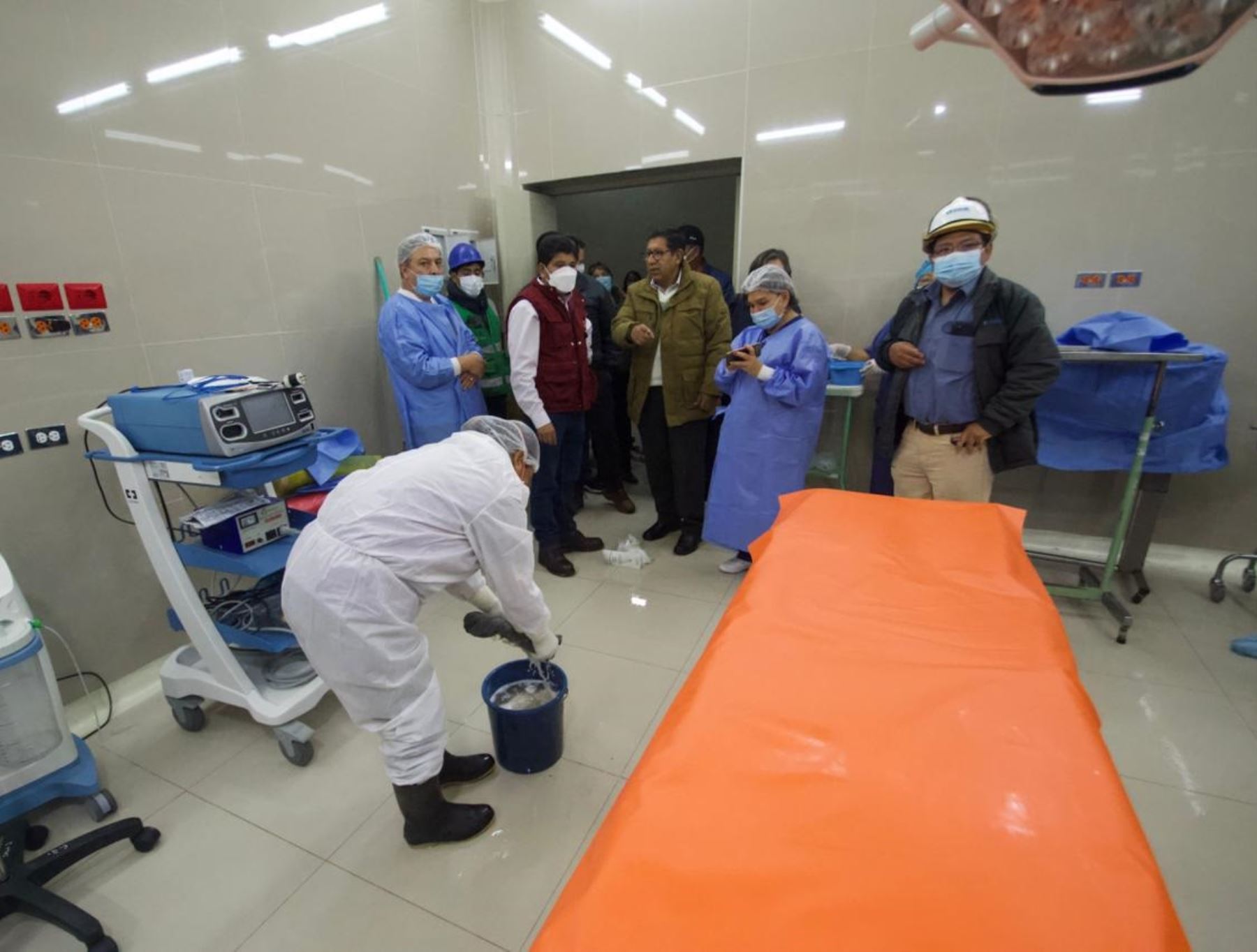 El hospital Goyeneche, uno de los más antiguos de la ciudad de Arequipa, resultó afectado por las lluvias intensas. Varios ambientes se inundaron a causa de la filtración de las aguas pluviales. Foto: ANDINA/difusión.