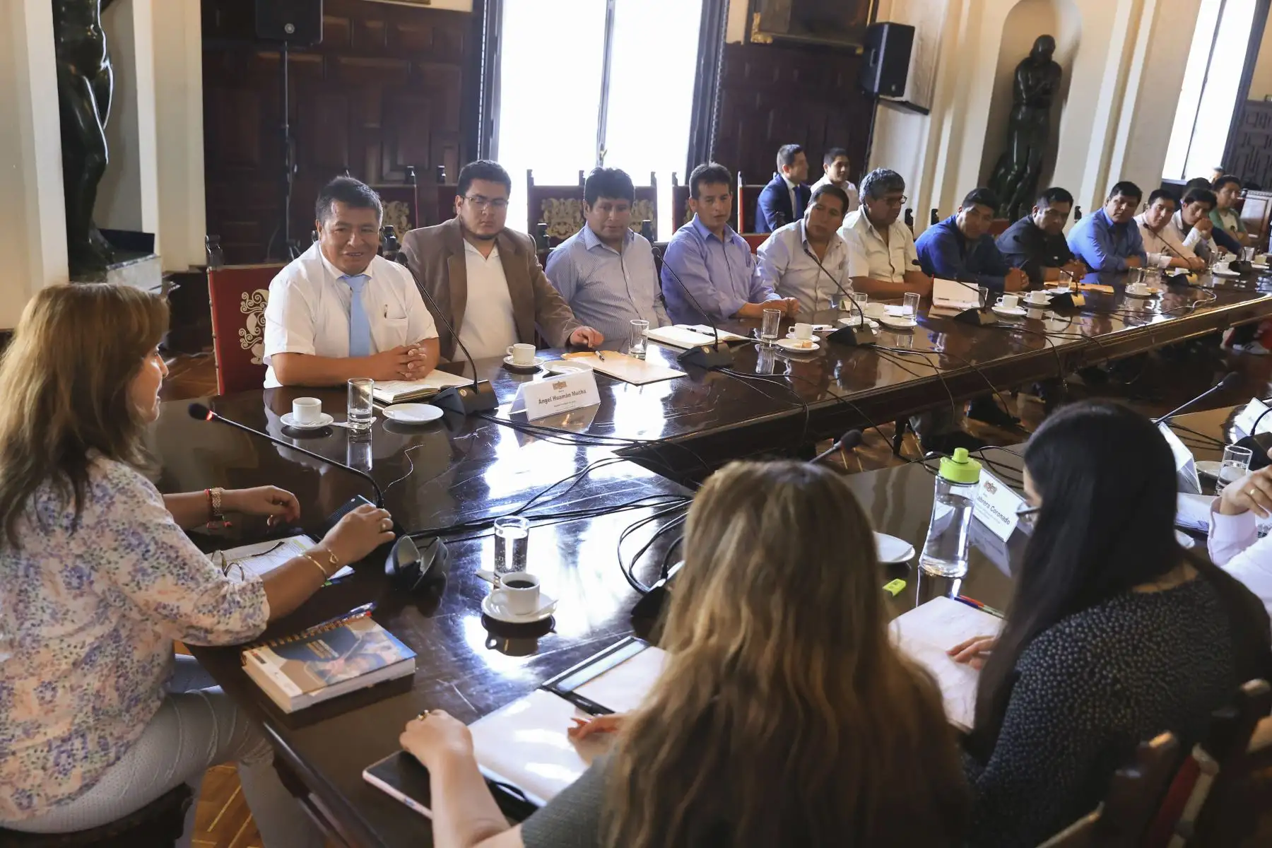 Reunión entre la presidenta Dina Boluarte y alcaldes de la provincia de Jauja.
Foto: ANDINA/Presidencia Perú