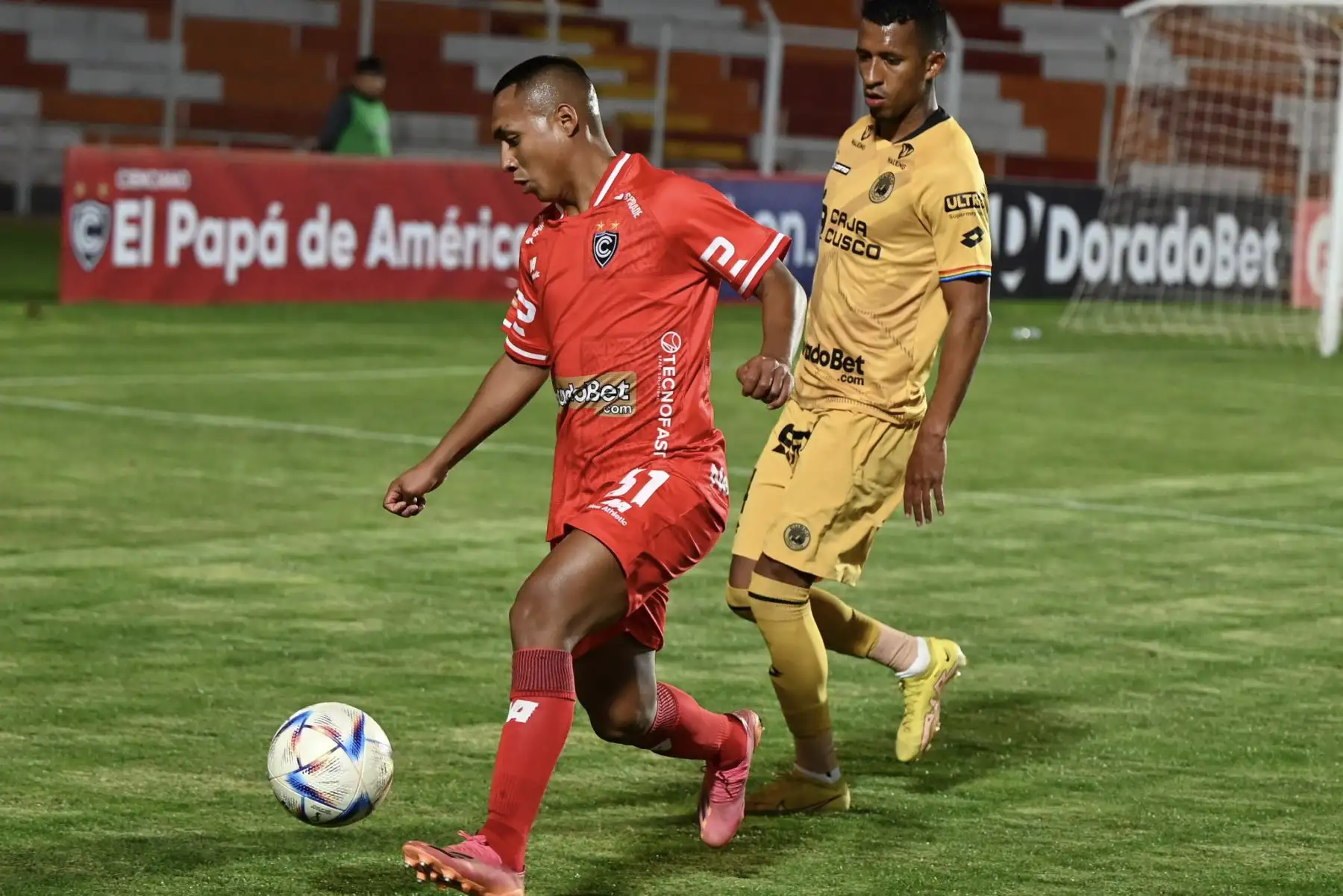 Cienciano vence al Cusco FC  en el partido correspondiente a la cuarta fecha del Torneo Apertura de la Liga 1 Betsson 2023 en el Garcilaso de la Vega de Cusco.
Foto: Cienciano