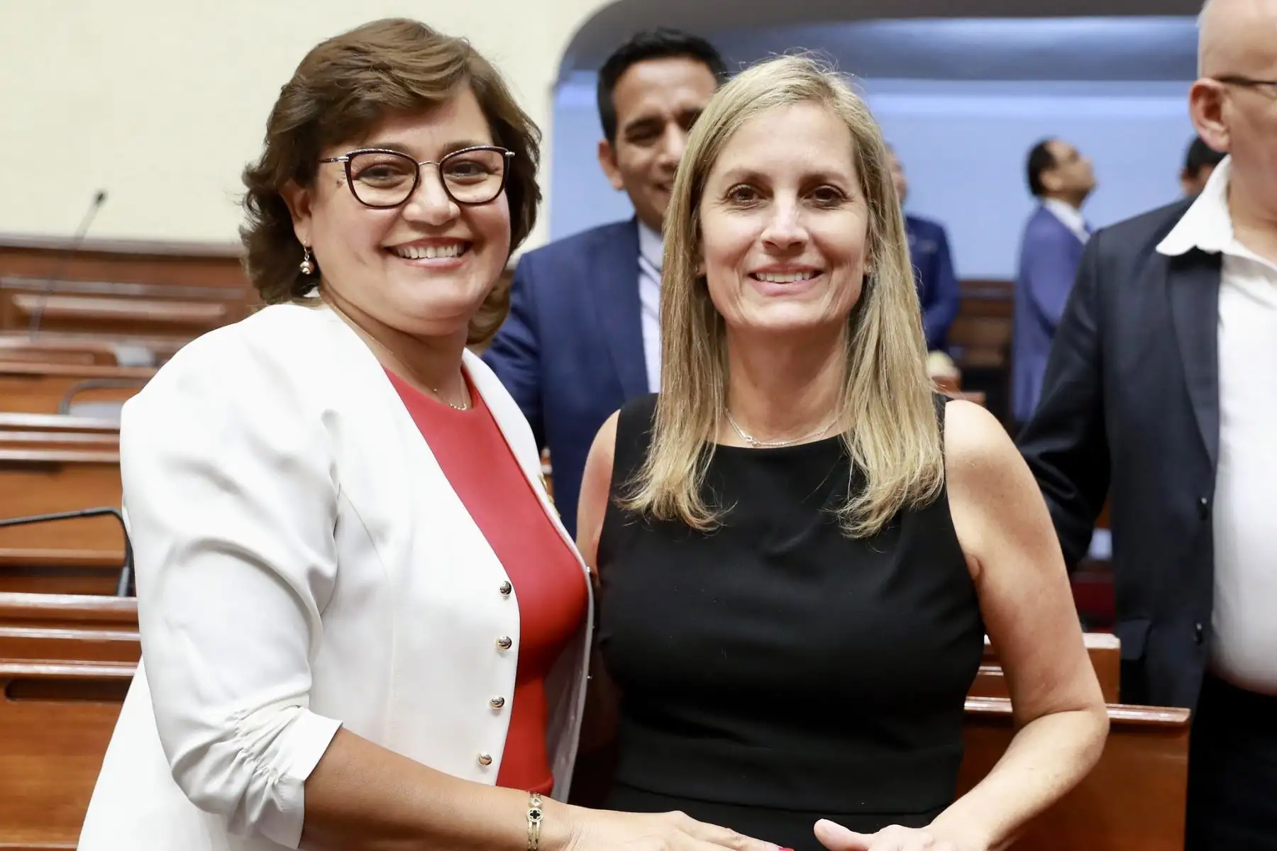 Congresista de la bancada Acción Popular, Silvia Monteza fue elegida como segunda vicepresidenta del Congreso de la República.
Foto:Congreso
