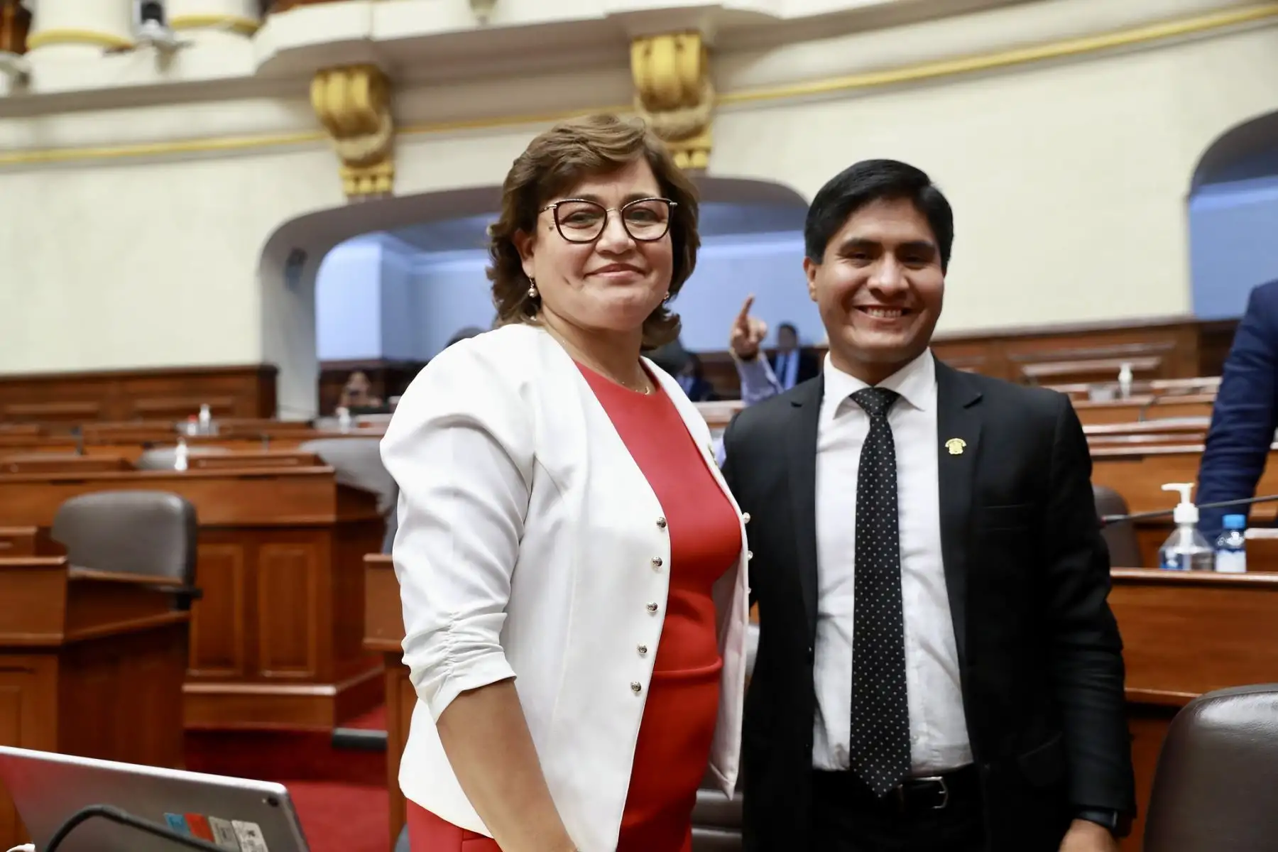 Congresista de la bancada Acción Popular, Silvia Monteza fue elegida como segunda vicepresidenta del Congreso de la República.
Foto:Congreso