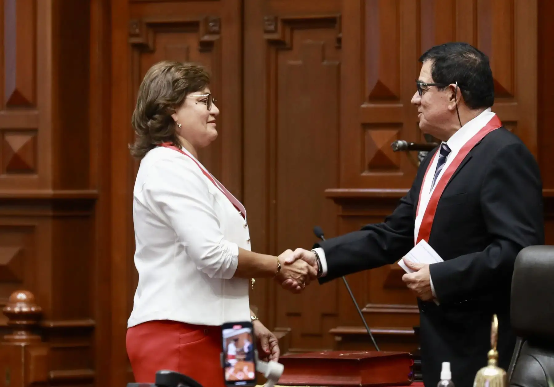 Silvia Monteza, congresista del partido Acción Popular, representante de la región Cajamarca, fue elegida como la nueva segunda vicepresidenta del Congreso de la República.
Foto:Congreso