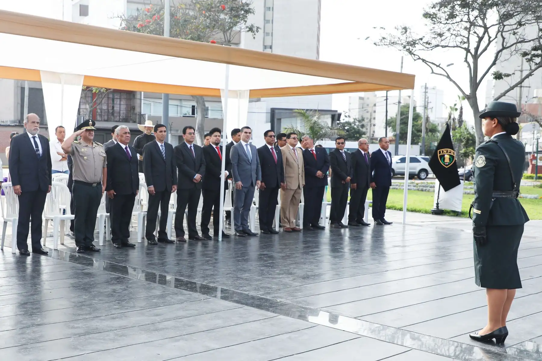 Funcionarios y autoridades del INPE celebran el 43° aniversario del Día del Trabajador Penitenciario. Los  servidores del INPE son quienes velan por la seguridad e impulsan la educación y el trabajo en los penales del país. 
Foto: INPE