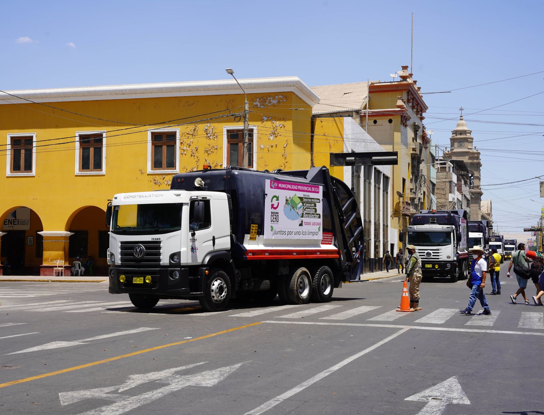Municipalidad Provincial de Ica continuará con el alquilar de compactadoras para garantizar el recojo de residuos sólidos en la ciudad de Ica. Foto: Genry Bautista