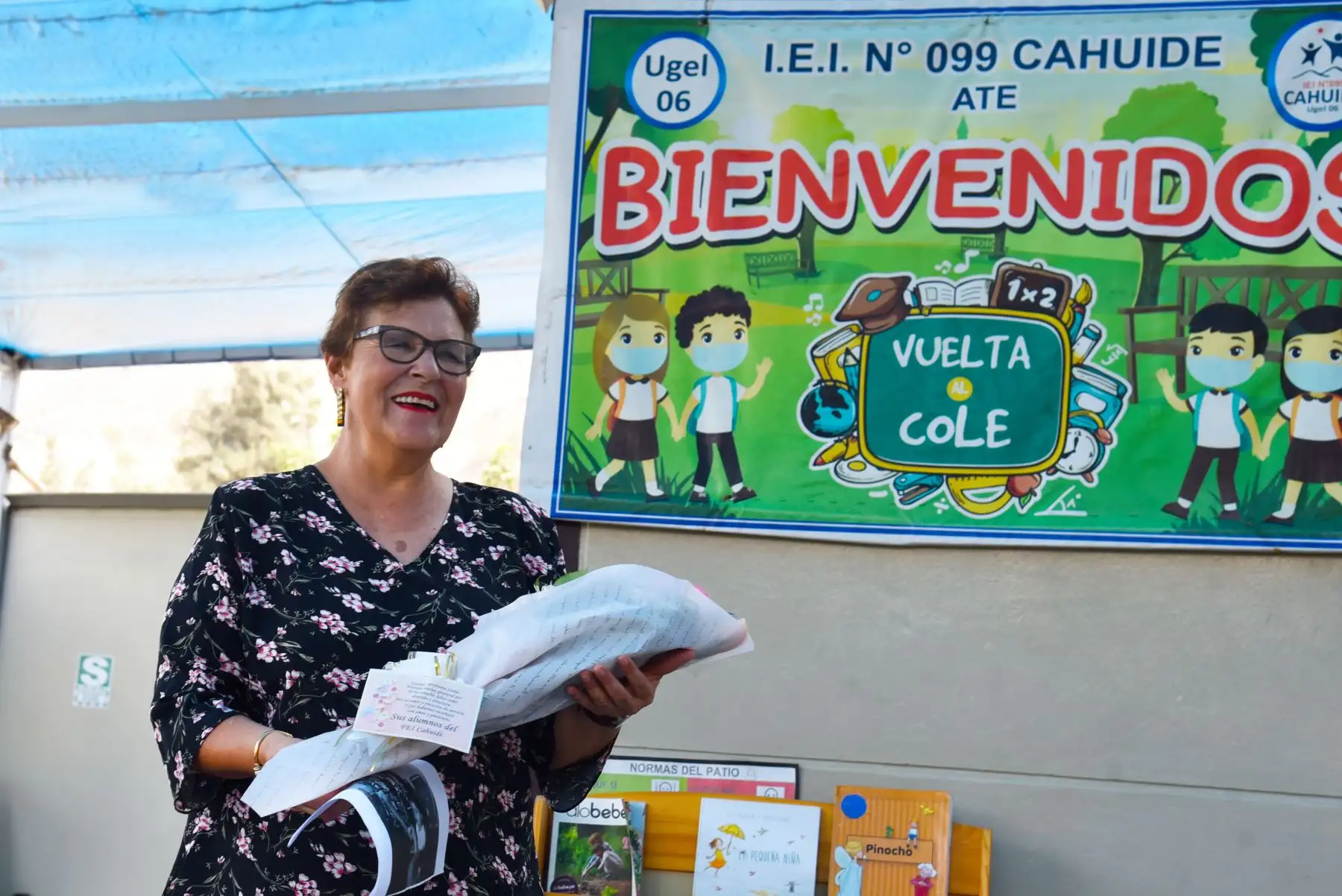 La profesora de educación inicial, Sonia Hidalgo, será reconocida hoy por el Ministerio de Educación debido a su destacada trayectoria. Foto: Cortesía