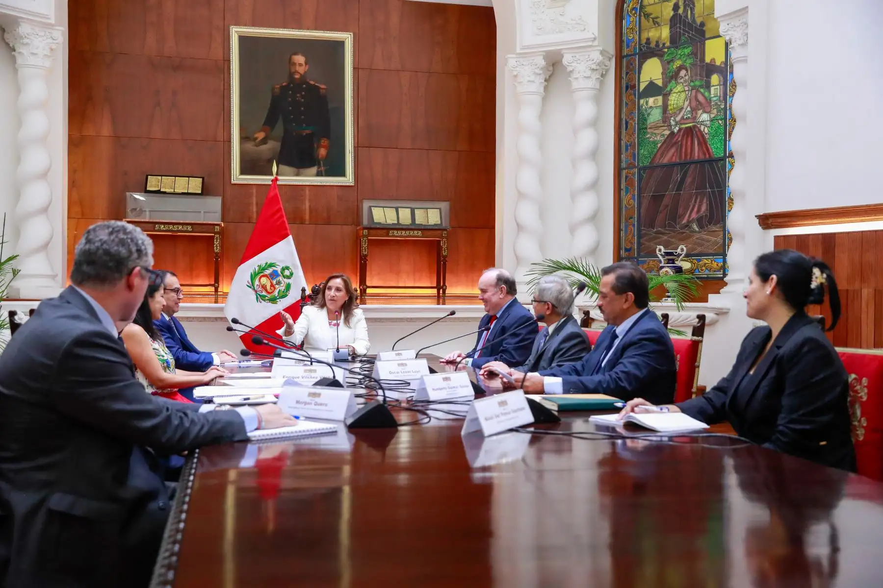 Presidenta Dina Boluarte sostuvo reunión con el alcalde de Lima, Rafael López Aliaga 

Foto: ANDINA/Prensa Presidencia