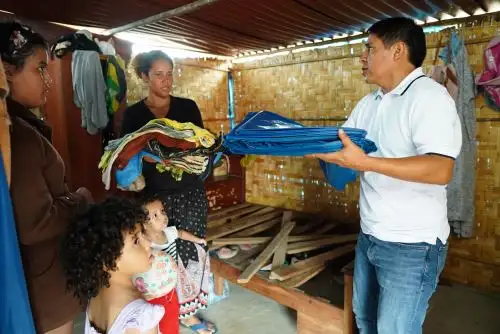 El alcalde distrital de Nuevo Chimbote trasladó ayuda humanitaria a favor de los damnificados. Foto: ANDINA/Difusión