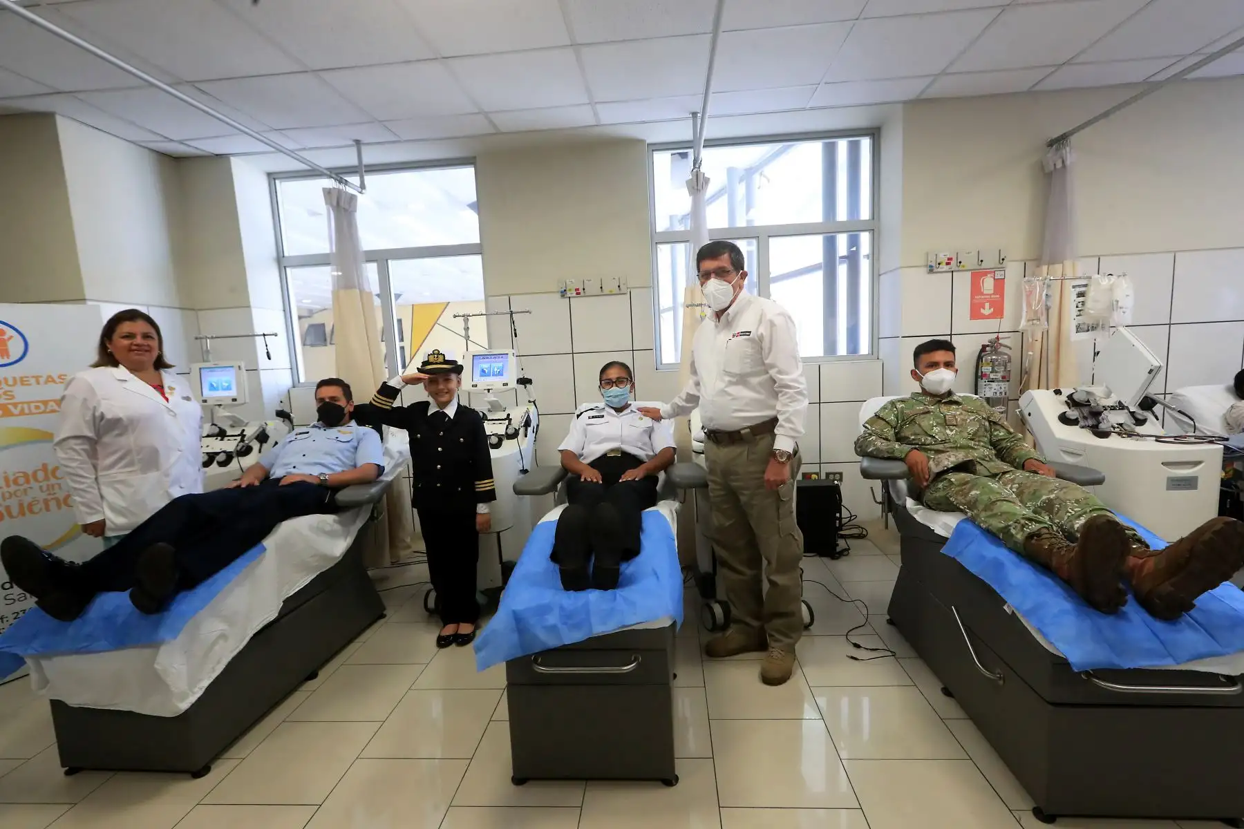 El Ministro de Defensa, Jorge Chávez, junto a personal de las fuerzas armadas participó de la Campaña “Aliados por un sueño” en el Hospital del Niño de San Borja, en el marco del día mundial de la lucha contra el cáncer.
Foto: ANDINA/Mindef