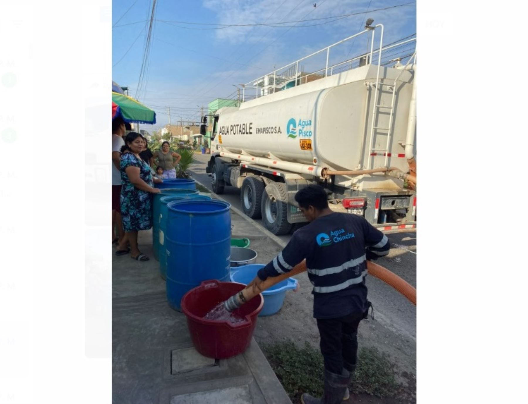 Semapach activó su plan de emergencia para garantizar el abastecimiento de agua potable a más de 160,000 pobladores de la provincia de Chincha, región Ica.