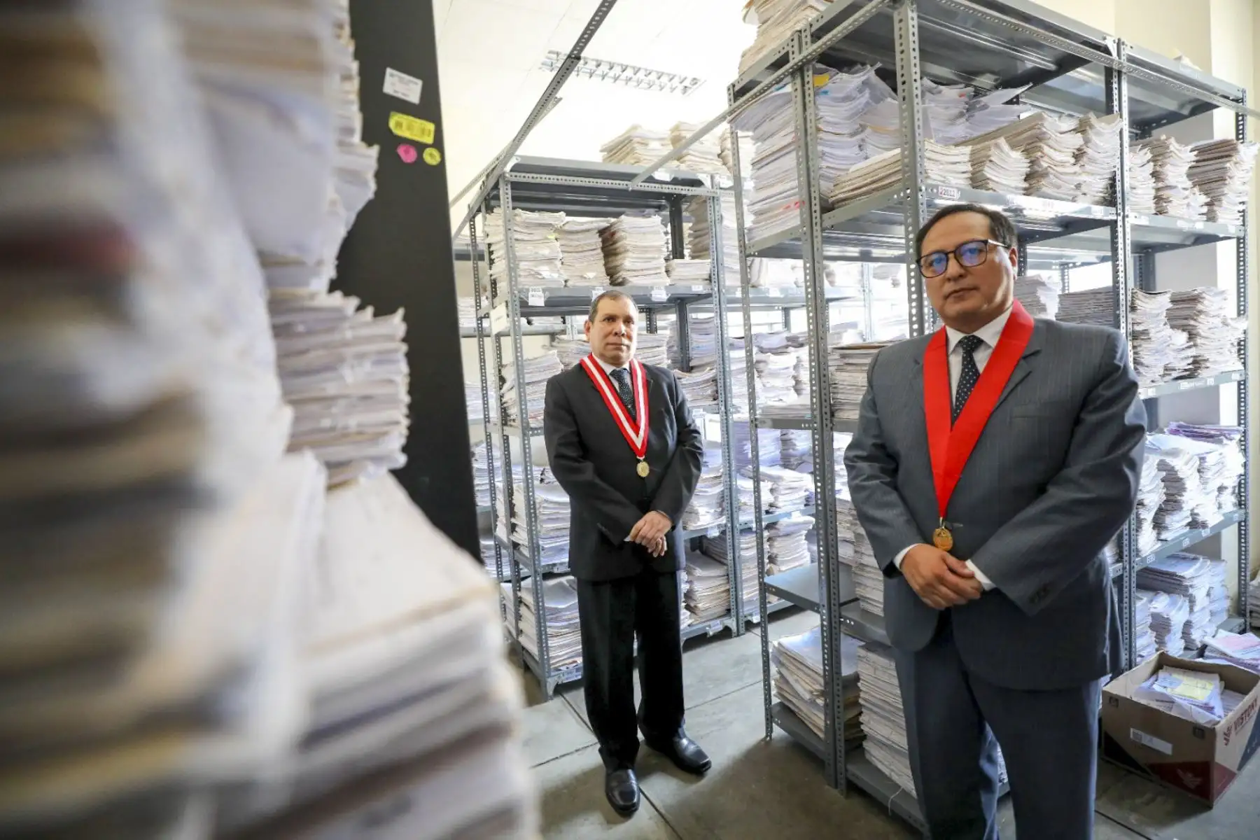 Presidente del Poder Judicial, Javier Arévalo visitó el Centro Integrado de Servicios de Administración de Justicia /CISAJ) en Villa El Salvador.

Foto: ANDINA/Difusión