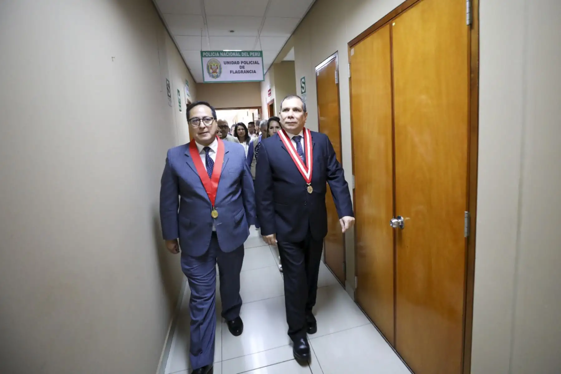 Presidente del Poder Judicial, Javier Arévalo visitó el Centro Integrado de Servicios de Administración de Justicia /CISAJ) en Villa El Salvador.

Foto: ANDINA/Poder Judicial