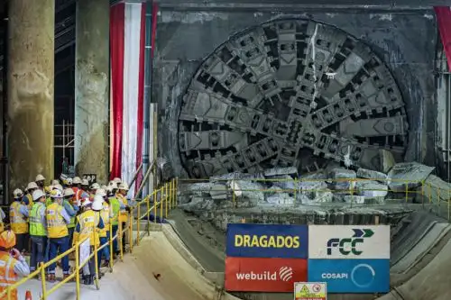 La tuneladora Micaela llegó a la estación Buenos Aires. Foto: Línea 2 del Metro de Lima y Callao