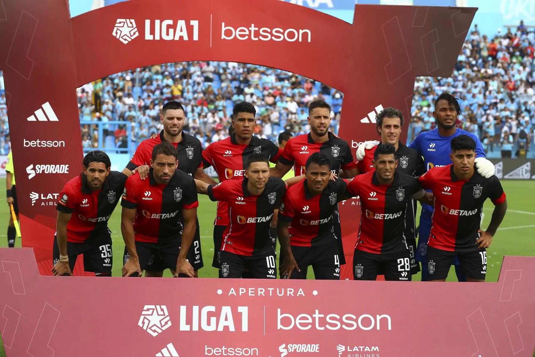 Club Melgar se enfrenta a Sporting Cristal  en la jornada 5 de la Liga 1, en el estadio Alberto Gallardo.
Foto: ANDINA/Eddy Ramos
