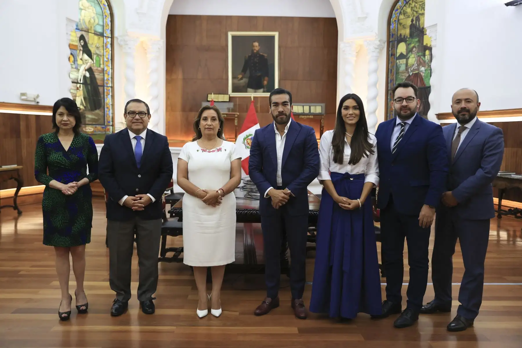 Presidenta Dina Boluarte sostuvo reunión de trabajo con representantes del partido político Fe
en el Perú. Foto: ANDINA/ Prensa Presidencia