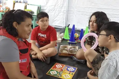 Minedu orgfanizó feria multisectorial sobre deslizamientos de huaicos por temporada de lluvias. ANDINA/Difusión