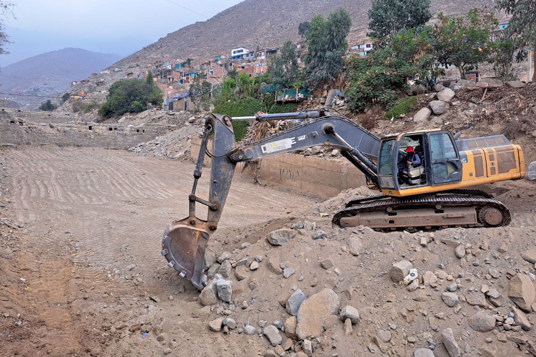 Ministerio de Vivienda intensifica labores de prevención en ríos ante incremento de lluvias. Foto: Andina