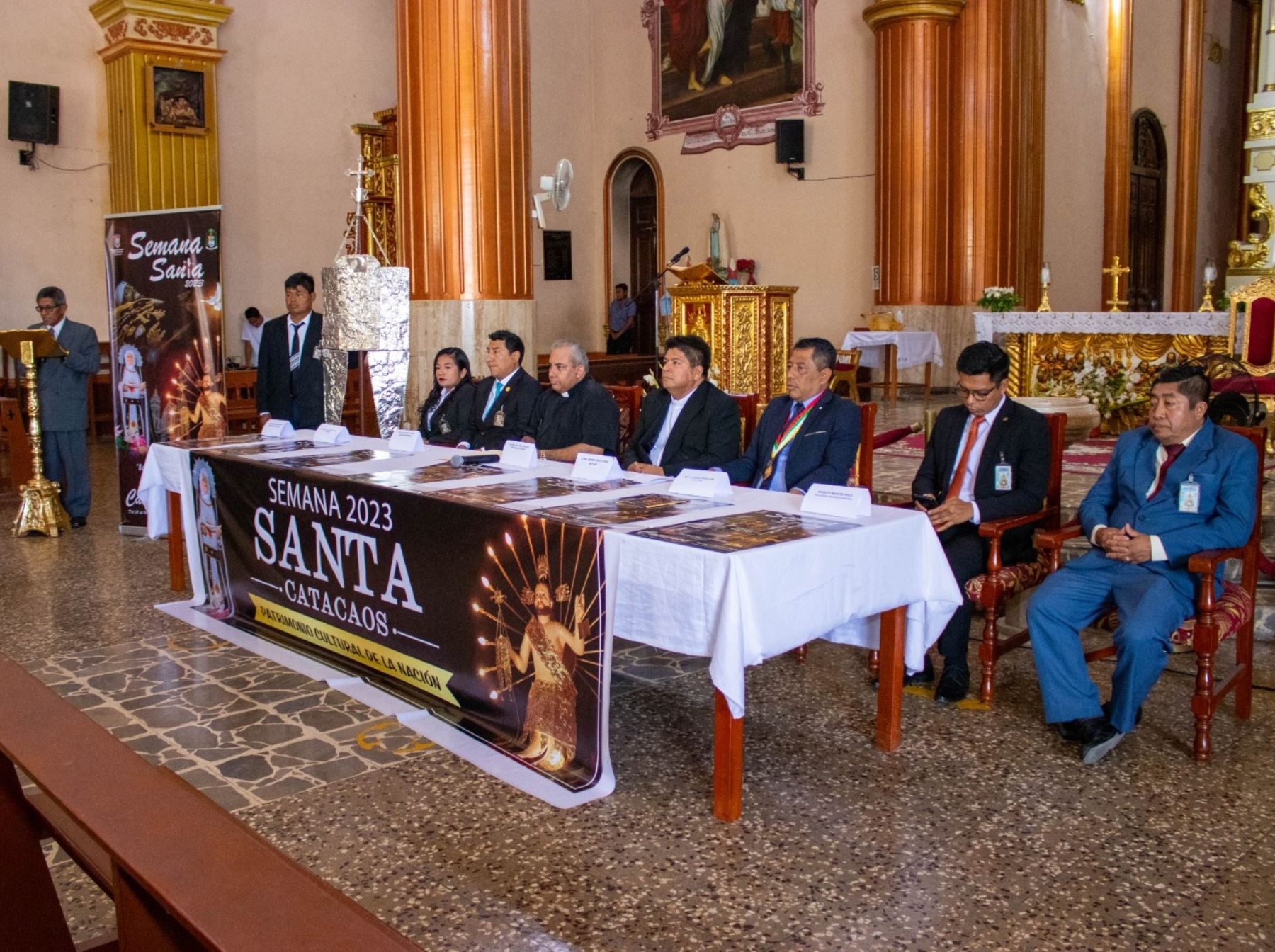 El distrito de Catacaos, región Piura, presentó su programa de actividades de Semana Santa, una celebración reconocida como Patrimonio Cultural de la Nación. Foto: ANDINA/difusión.