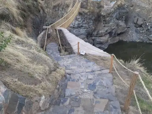 La Dirección de Cultura de Cusco restauró y puso en valor los caminos rituales al puente de origen inca Q’eswachaka, ubicado en la provincia de Anta. Foto: ANDINA/difusión.