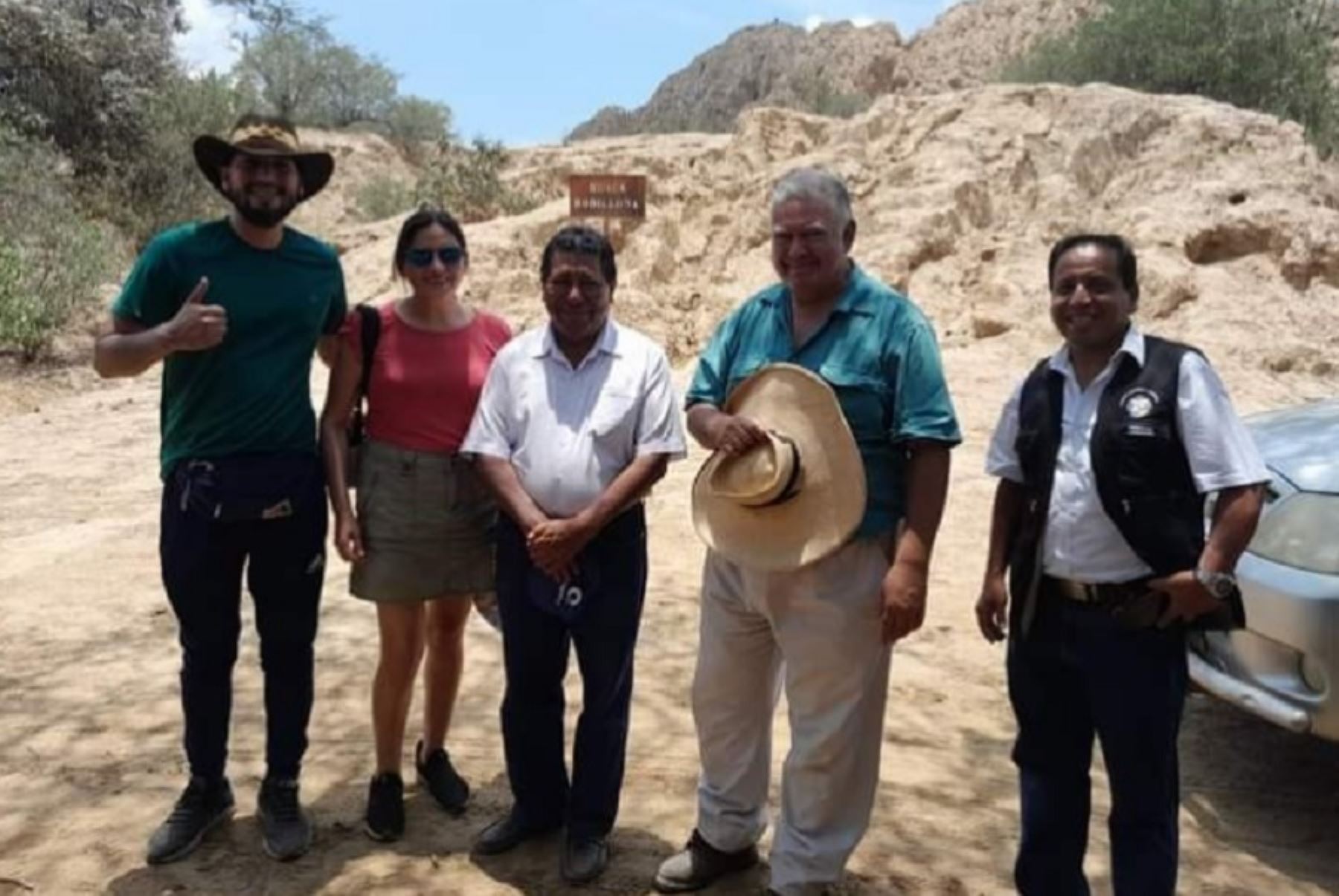 Las autoridades de Gercetur visitaron la huaca El Oro, en la provincia de Ferreñafe, región Lambayeque. Foto: ANDINA/Difusión