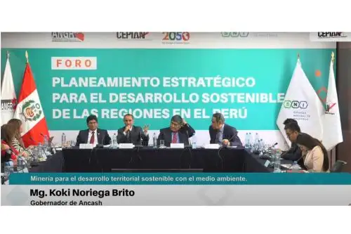 Gobernador Regional de Ancash busca impulsar el desarrollo del departamento a través de las oportunidades que brinda la minería Foto: ANDINA/Difusión