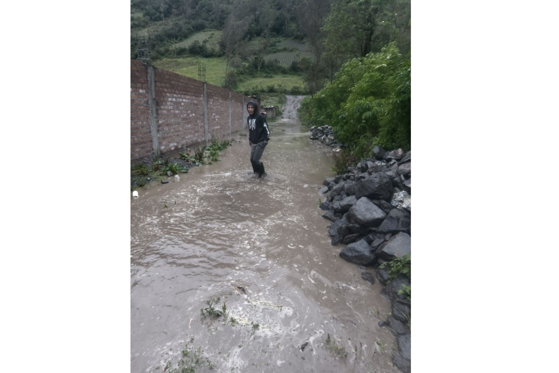 Desborde de la laguna Estopa y el río Lipas, en la provincia de Concepción, región Junín, causan serios estragos. Foto: ANDINA/Difusión