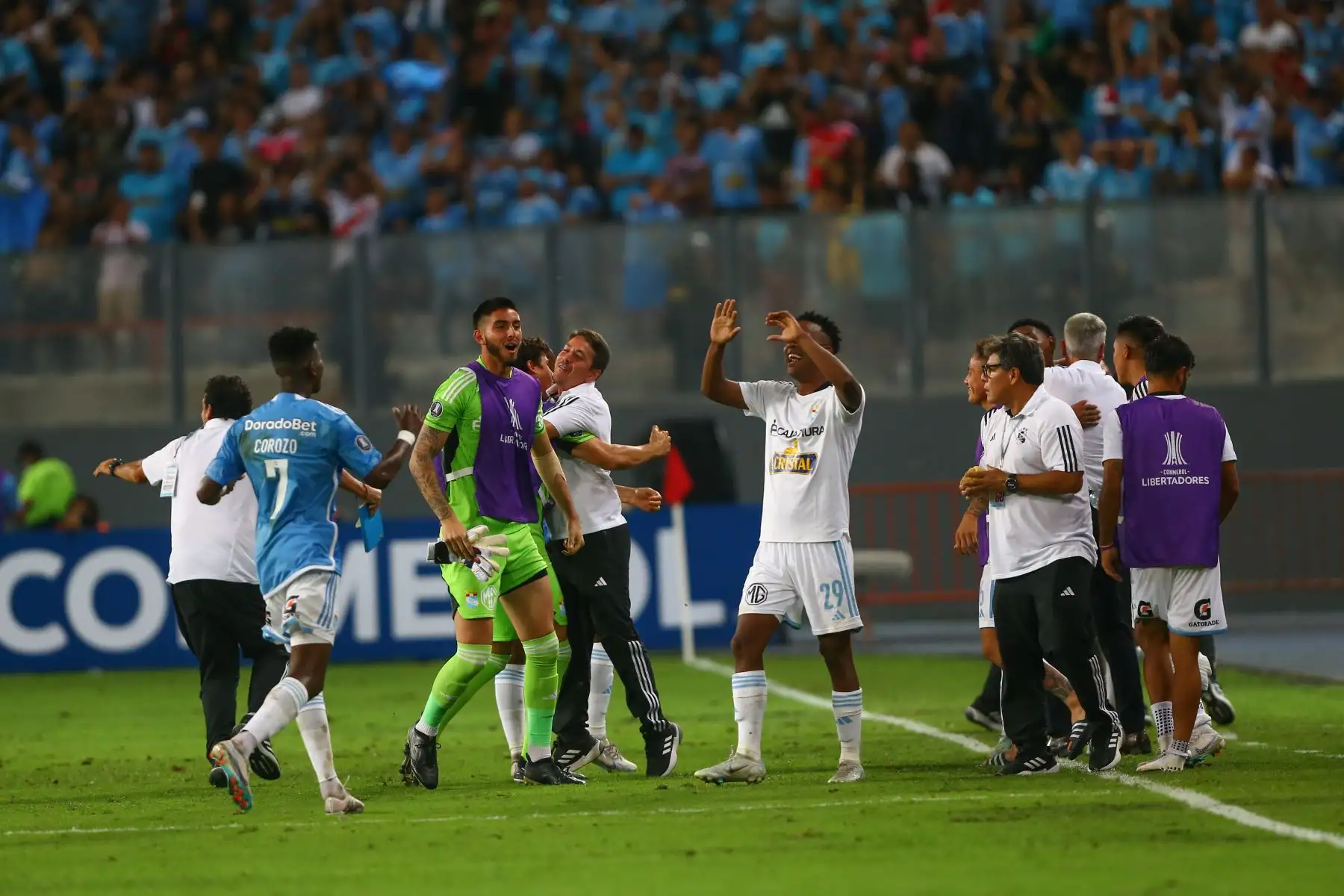 Sporting Cristal  se enfrenta al Nacional de Paraguay por la fase 2 de la Copa Libertadores 2023. 
Foto:ANDINA/Eddy Ramos