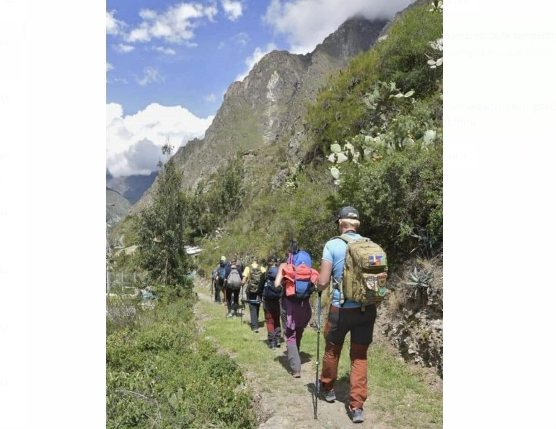 Turistas de Estados Unidos, Argentina y Perú fueron los primeros que ingresaron al Camino Inca a Machu Picchu, tras reanudarse ayer las visitas a este importante atractivo de Cusco.
