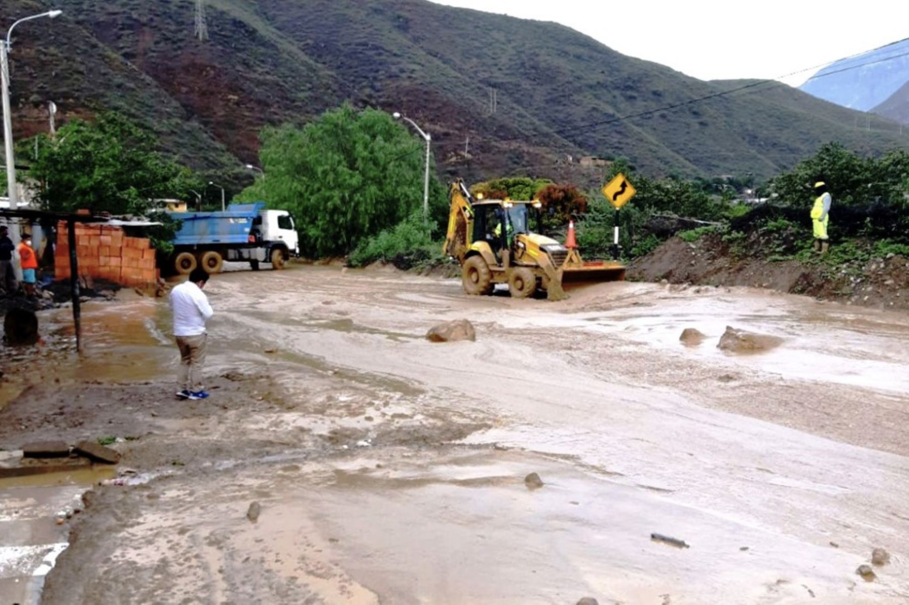 Intensas lluvias azotan diversos distritos del país y causan daños personales y materiales. Foto: ANDINA/difusión.