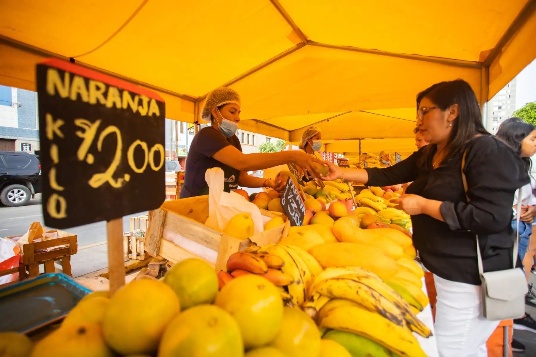 Ministra de Desarrollo Agrario y Riego, Nelly Paredes 
visita Feria "de la Chacra a la Olla" en Breña  
Foto: ANDINA/Difusión Ministra de Desarrollo Agrario y Riego, Nelly Paredes 
visita Feria "de la Chacra a la Olla" en Breña  
Foto: ANDINA/Difusión