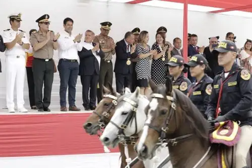 Titular del Midis fue recibido en la provincia de Chepén por el gobernador regional de La Libertad, César Acuña Peralta, para participar en la primera jornada de acción cívica descentralizada organizada por el gobierno regional.