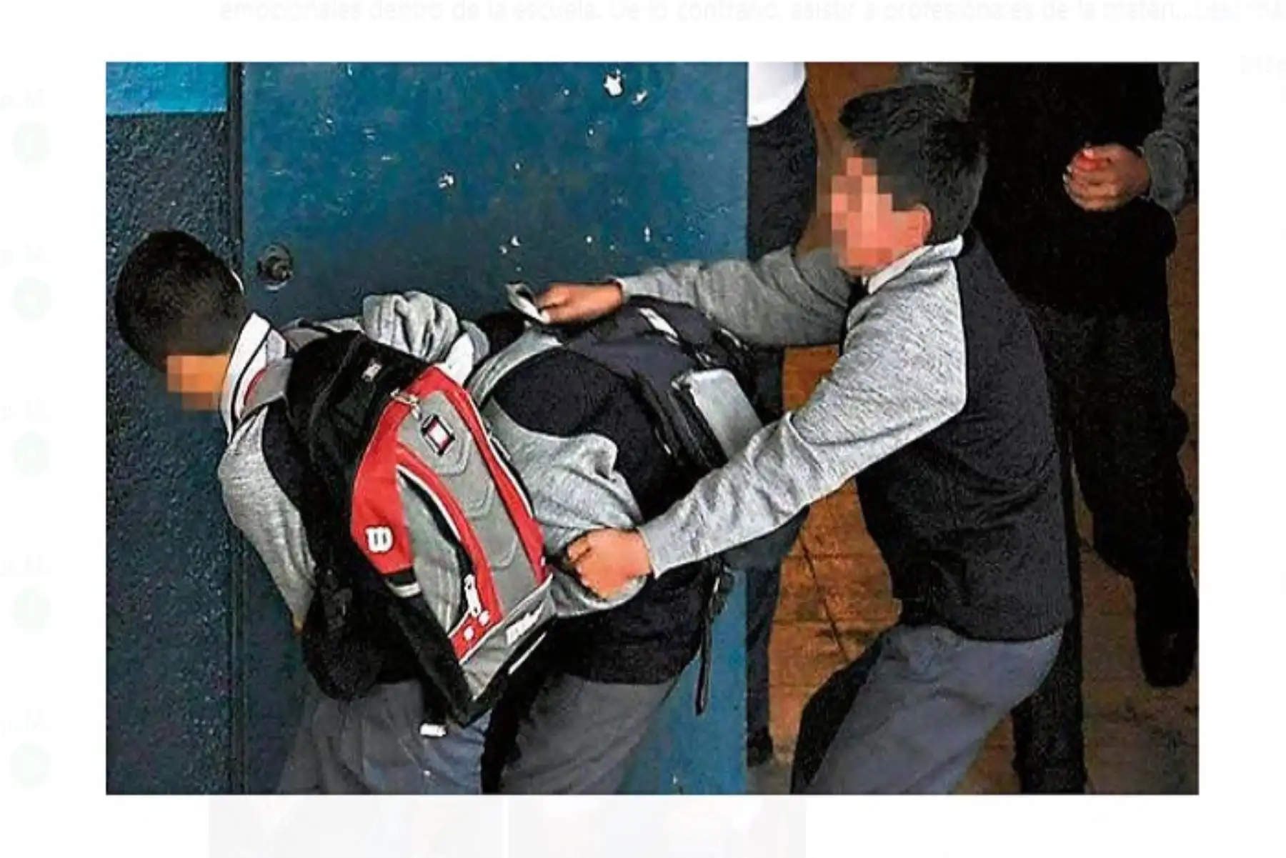 Ante un caso de bullying, el colegio privado debe adoptar medidas de asistencia y protección.ANDINA/Difusión