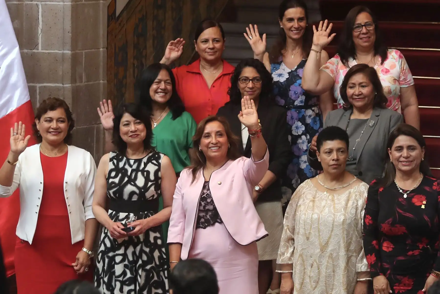La presidenta Dina Boluarte asiste a la ceremonia por el Día Internacional de la Mujer en el Ministerio de Relaciones Exteriores. Foto: ANDINA/ Ricardo Cuba