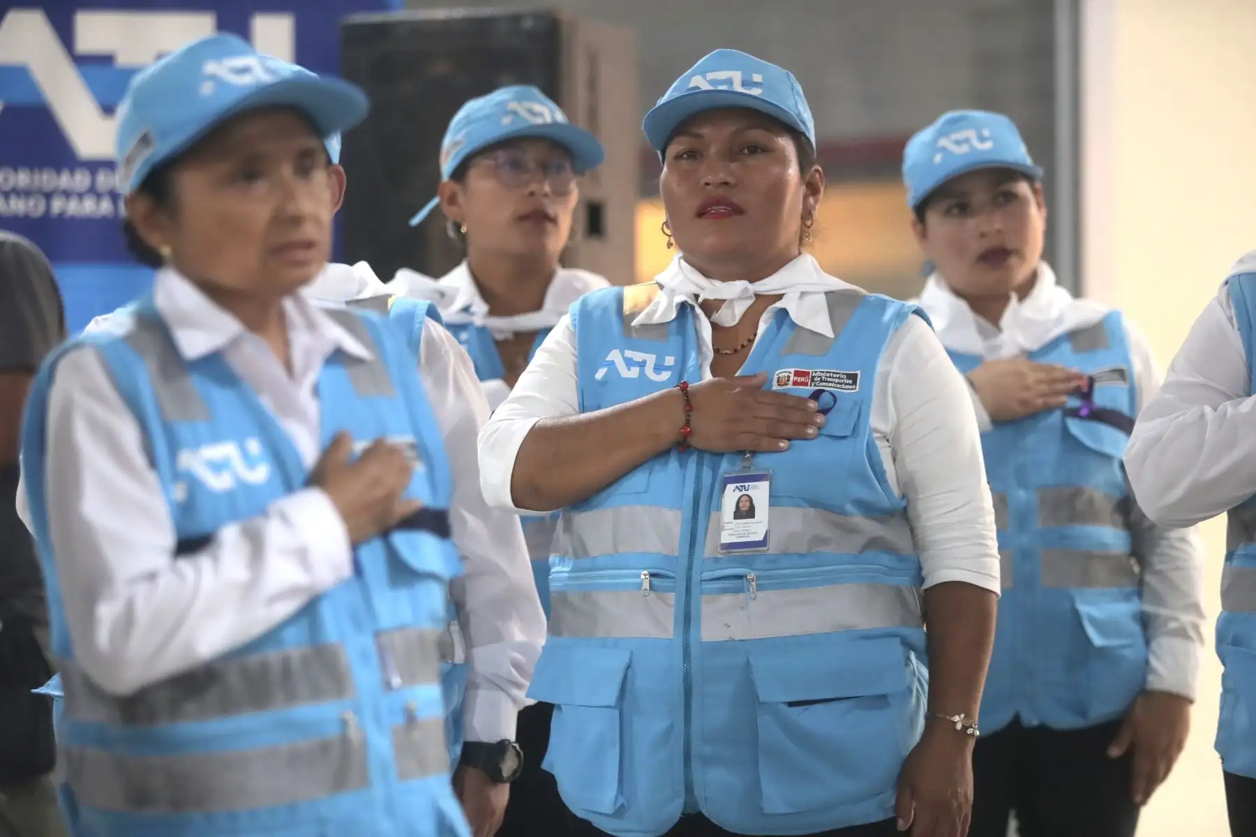 La ATU lanza la iniciativa Génesis para implementar el enfoque de género en su gestión institucional y en el transporte público.
Estuvieron presentes la presidenta de la ATU María Esperanza Jara Risco y la Congresista Patricia Juarez.

Foto: ANDINA/Ricardo Cuba
