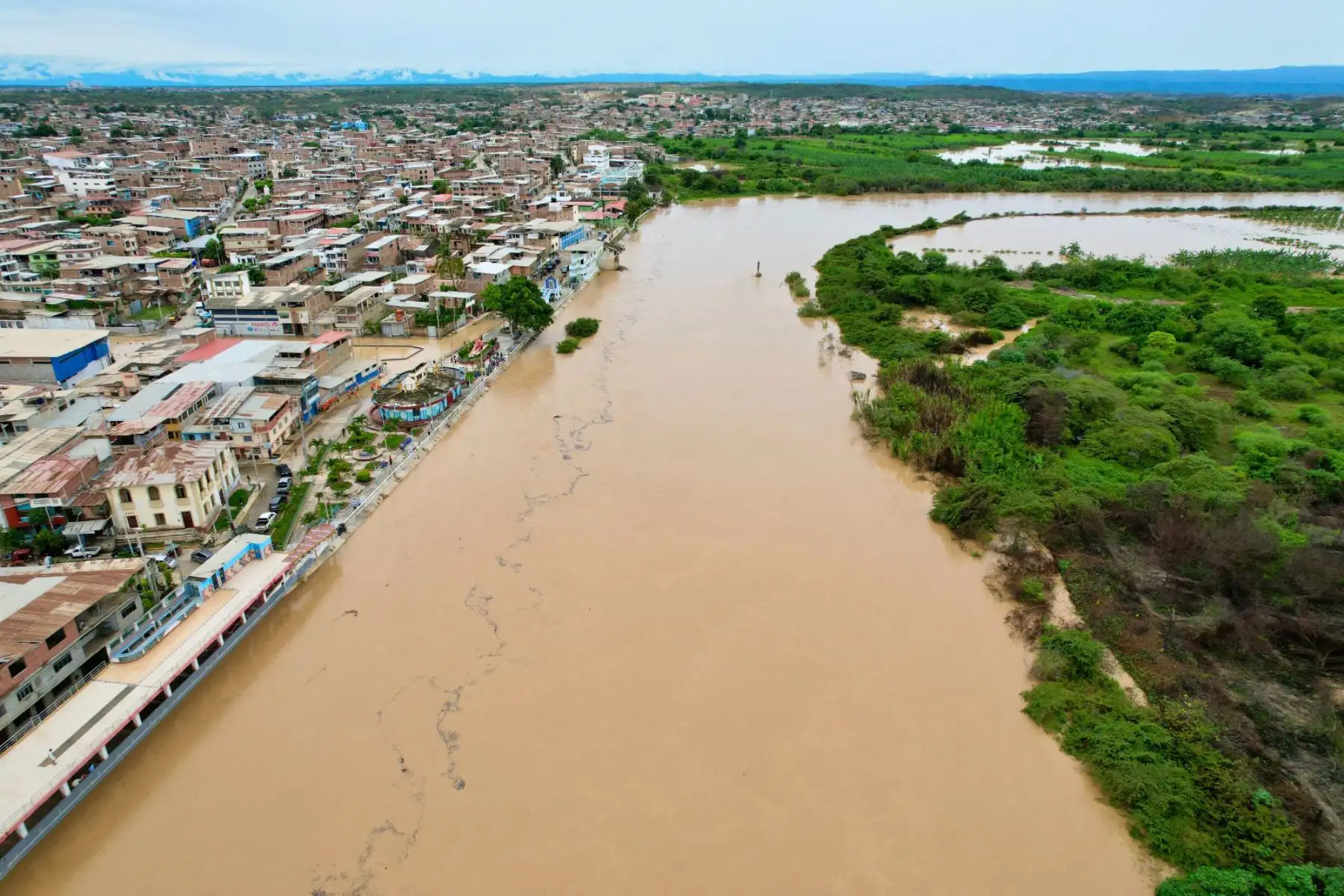 Indeci Tumbes coordina con los equipos técnicos para disponer acciones para atender a las familias afectadas que residen entre el malecón Benavides y la zona de Bellavista. Foto: ANDINA/ Ricardo Cuba