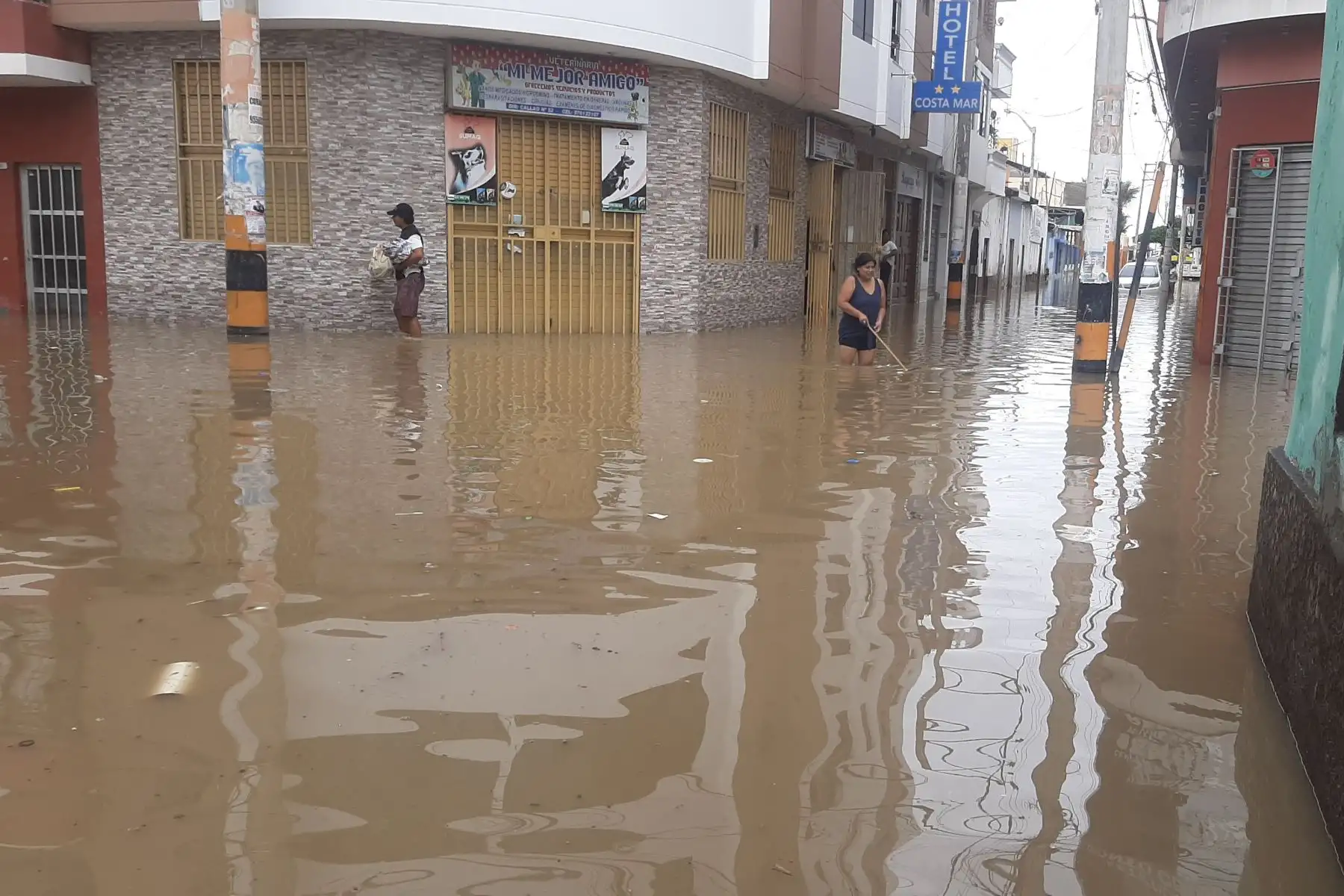 Pacasmayo es uno de los distritos de La Libertad que podría verse afectada por las lluvias intensas que genere un evento El Niño como ocurrió con el paso del ciclón Yaku. ANDINA/Difusión