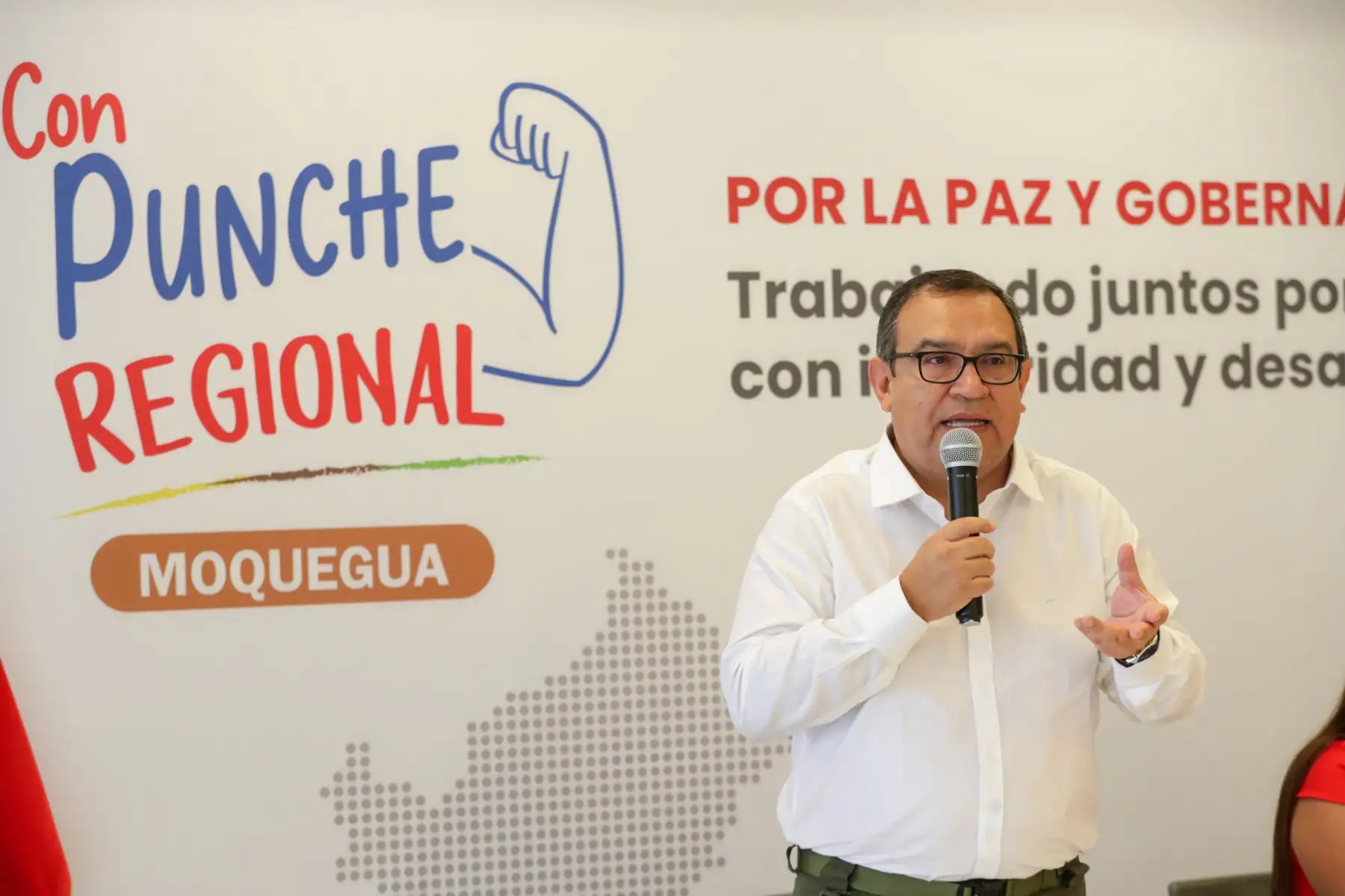 El titular de la PCM y ministros de Estado presentaron las acciones que se realizarán para contribuir al cierre de brechas de infraestructura, de los servicios básicos, y la mejora de la calidad de vida de la población beneficiada en Moquegua. Foto: PCM