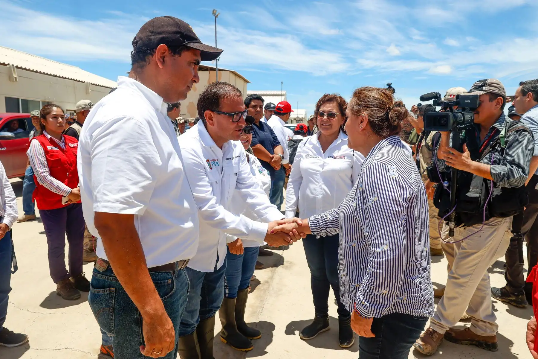 Presidenta de la república, Dina Boluarte, llegó a Piura para atender la emergencia producida por las lluvias intensas. Foto:ANDINA/ Presidencia