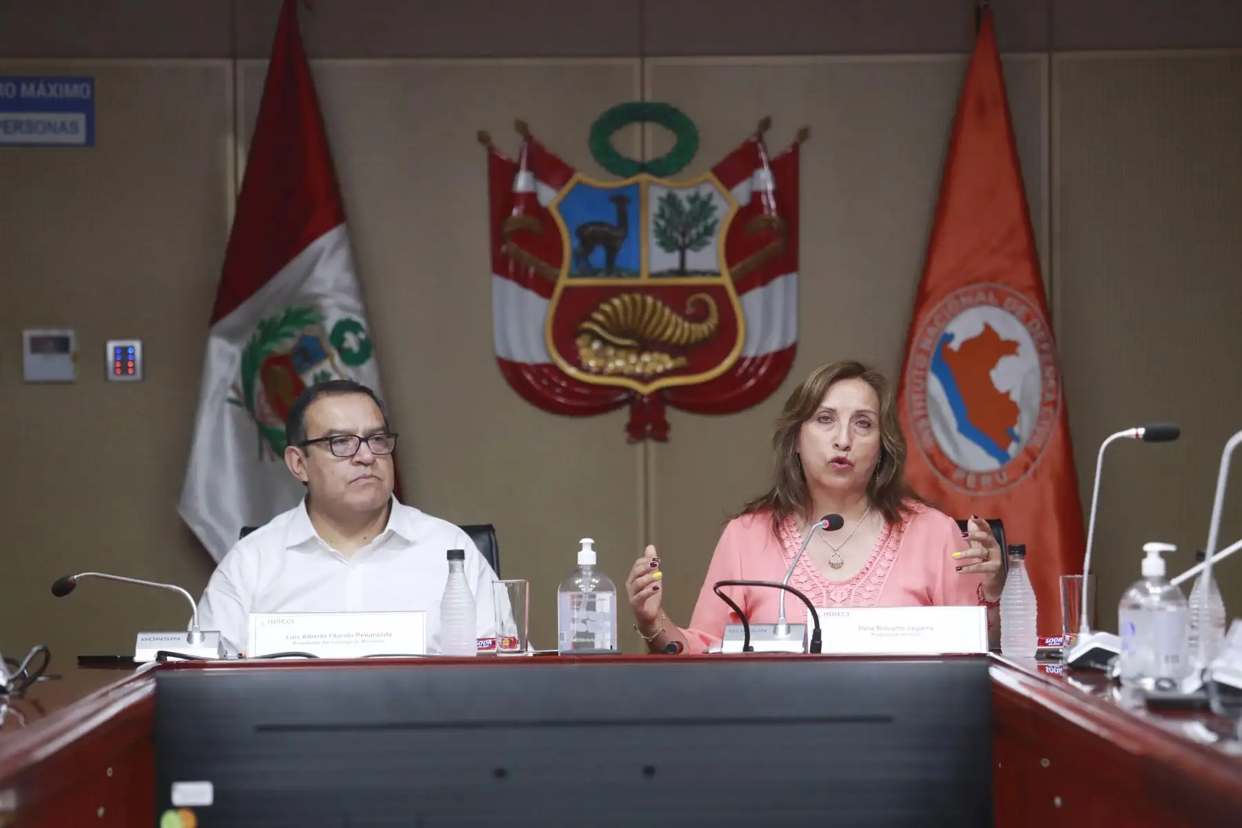 La presidenta Dina Boluarte, instaló la sesión del Consejo Nacional de Gestión del Riesgo de Desastres (CONAGERD). Foto: ANDINA/ Presidencia