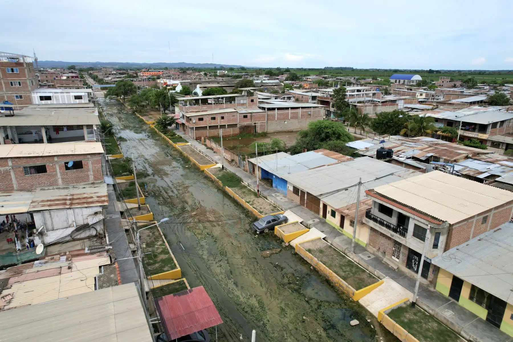 Principales calles de la ciudad de Tumbes llenas de lodo luego varios días de lluvias por el ciclón Yaku.

Foto: ANDINA/Ricardo Cuba