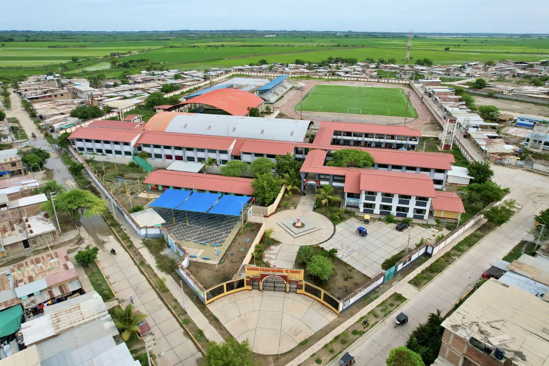 Así luce Colegio Nacional el Triunfo, del distrito de San José en Tumbes, tras las lluvias que azotaron la ciudad.

Foto: ANDINA/Ricardo Cuba