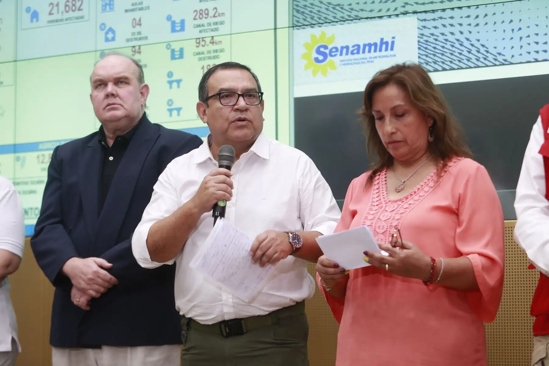 La presidenta Dina Boluarte, instaló la sesión del Consejo Nacional de Gestión del Riesgo de Desastres (CONAGERD). Foto: ANDINA/ Presidencia