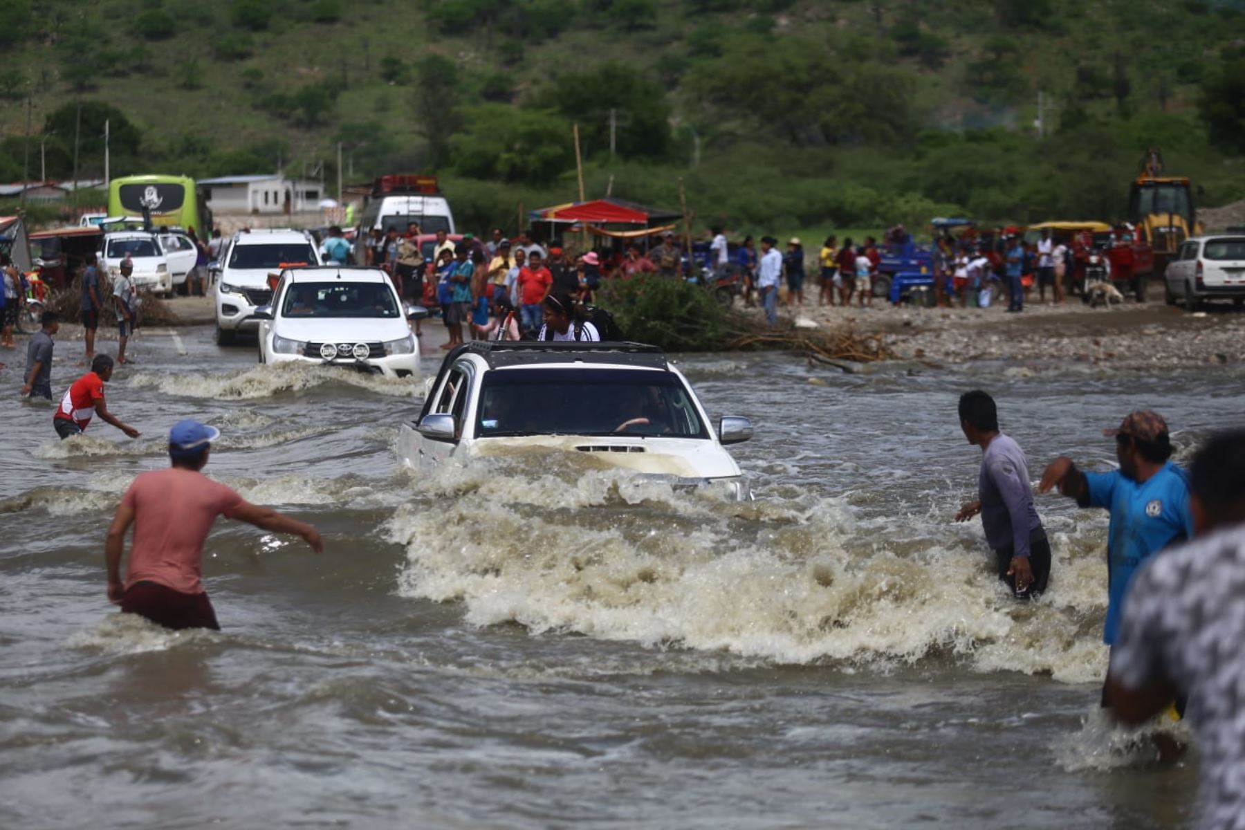 Zona afectada por las inundaciones producto de las intensas lluvias. Foto: ANDINA/Ricardo Cuba.